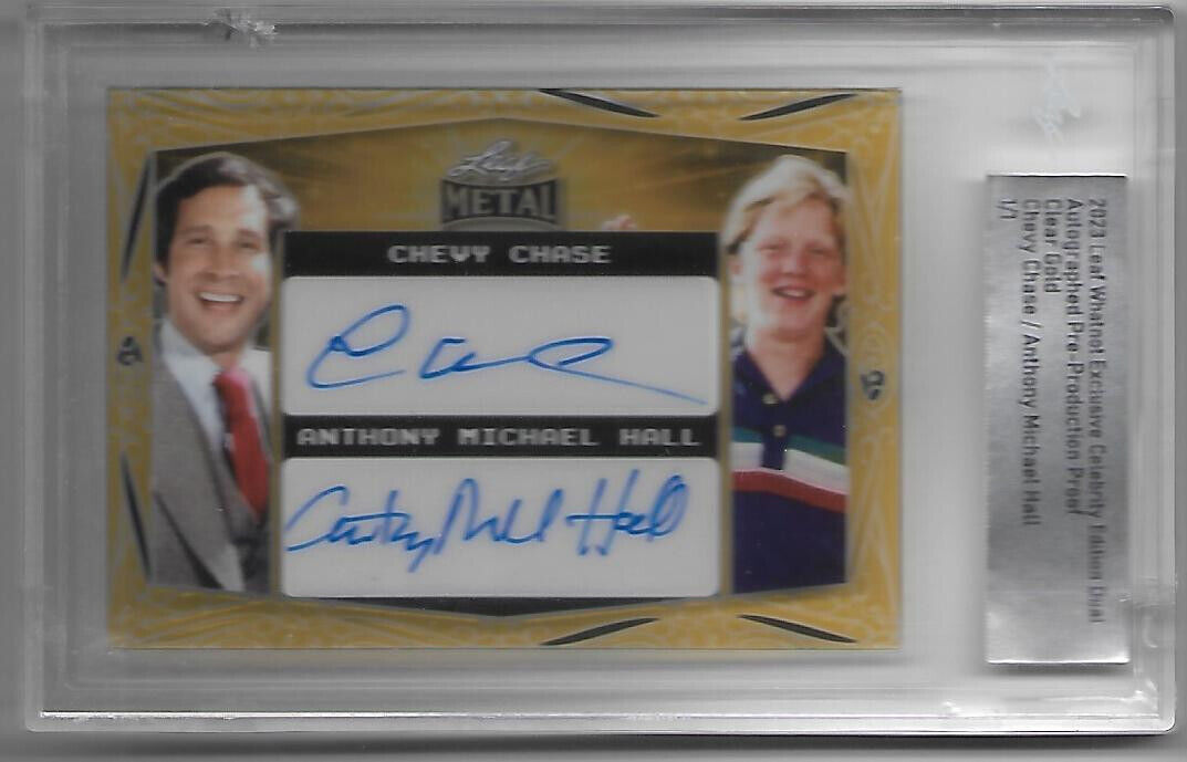 CHEVY CHASE Anthony Michael Hall 2023 Pop Century  DUAL GOLD Auto Autograph 1/1
