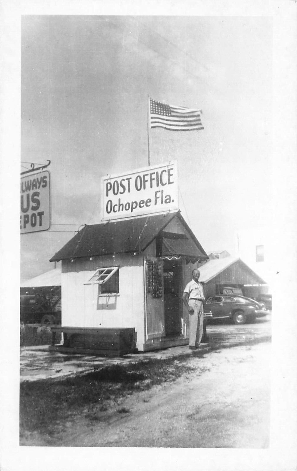 FL-Ochopee, Florida-RPPC-View of Post Office c1940\'s
