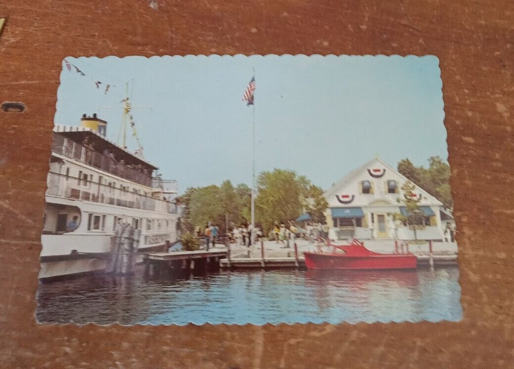 Wolfeboro Lake Winnipesaukee Town Dock New Hampshire Postcard A 1