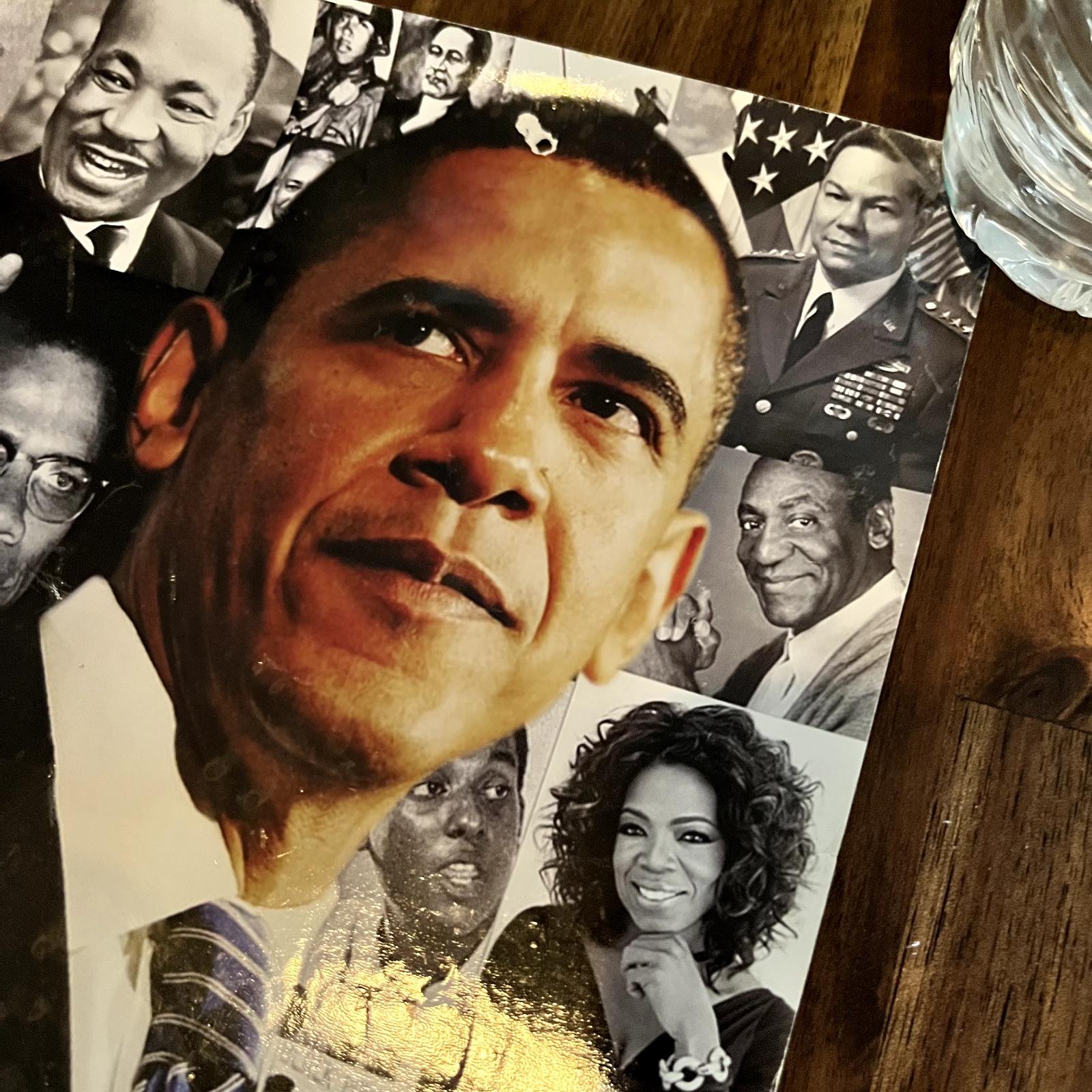 Obama Calendar 2009 Poster MLK Oprah Famous African Americans HOPE CHANGE 11x17