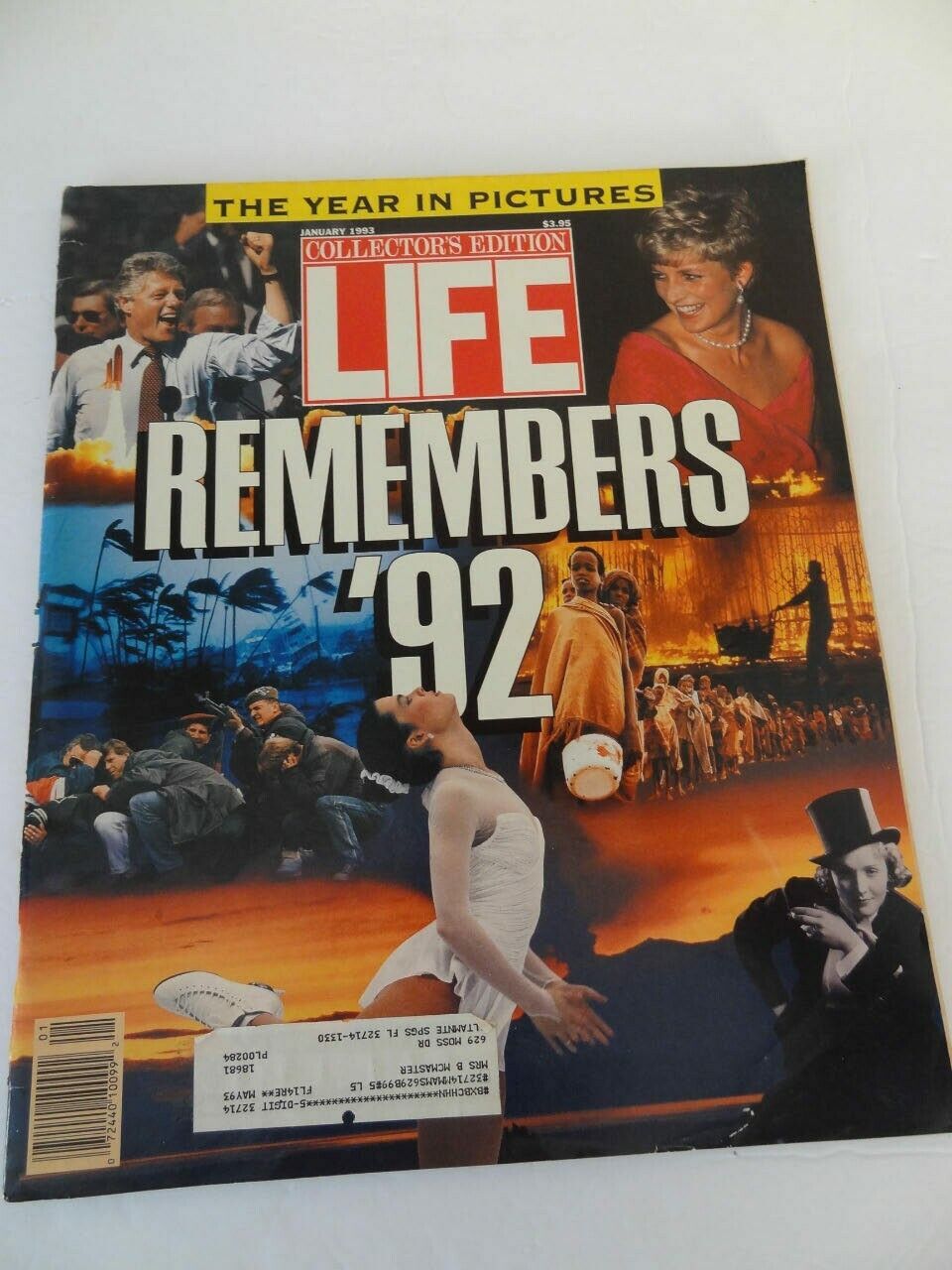 January1993 Life Magazine Remembers \'92 The Year in Pictures Collectors Edition