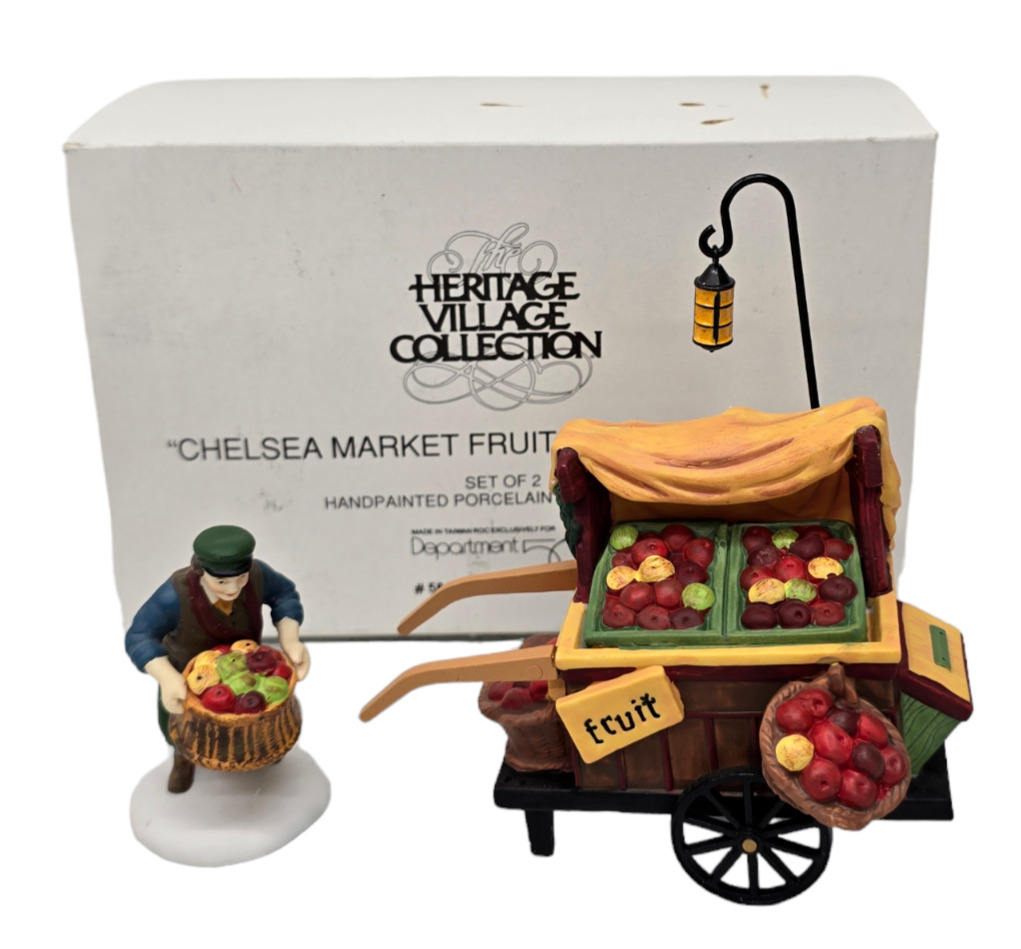 Department 56 Heritage Village Collection Chelsea Market Fruit Monger Cart 58130