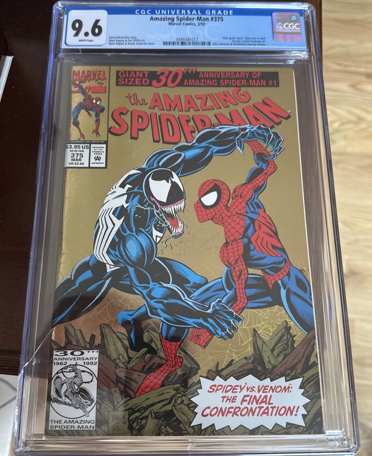 Amazing Spider-Man #375 Direct Variant CGC 9.6 1993