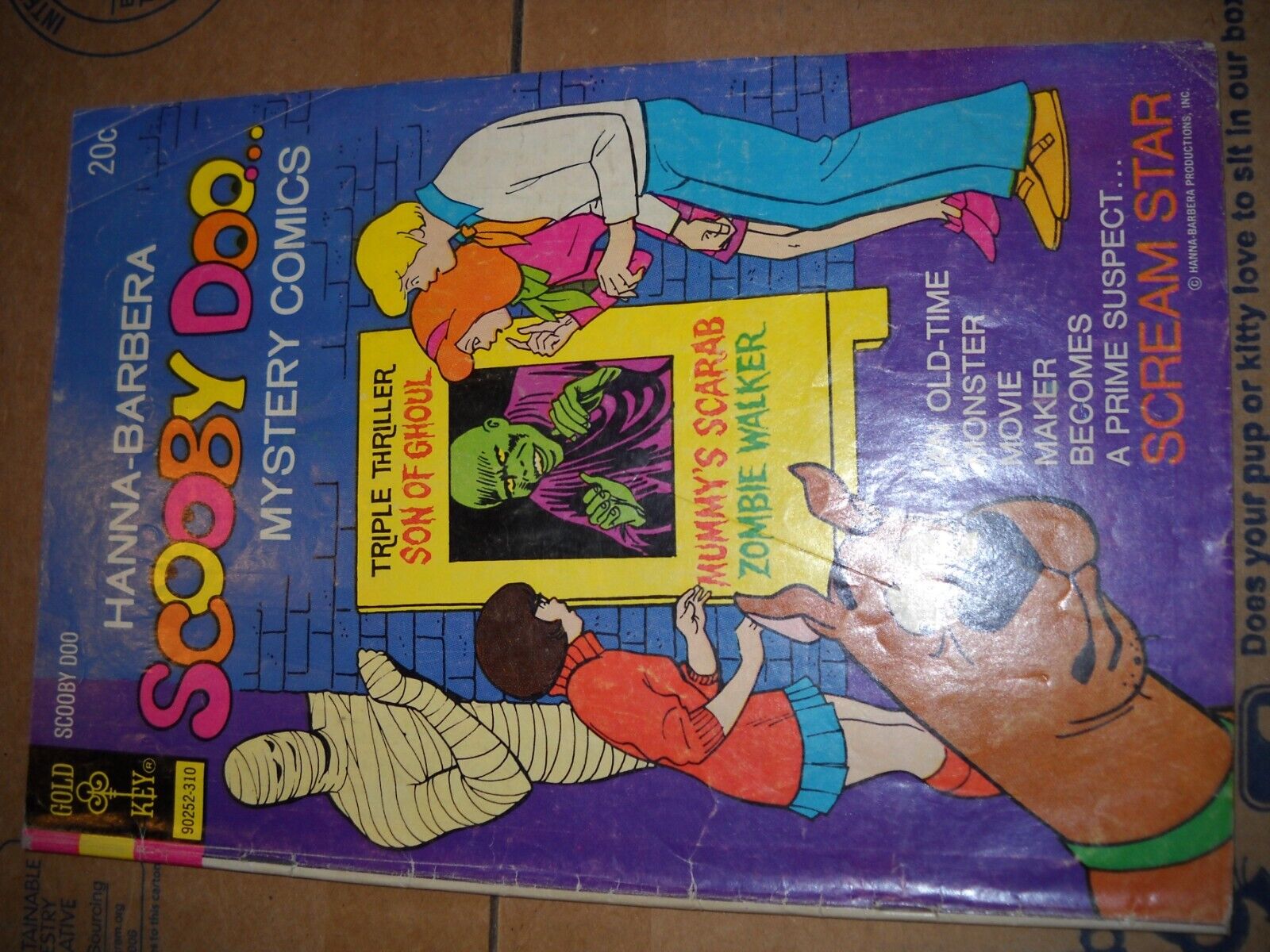 Scooby Doo #21 Comic Book Gold Key Hanna-Barbera (Not Whitman, Marvel, DC) 1973