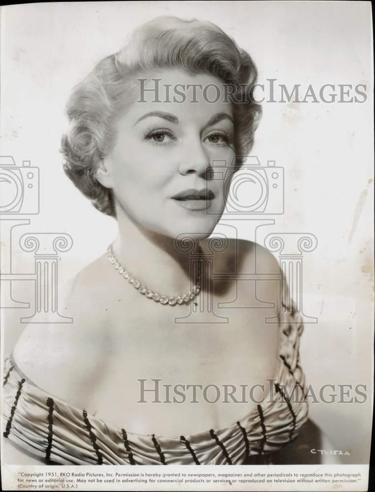 1951 Press Photo Actress Claire Trevor - hpp04698