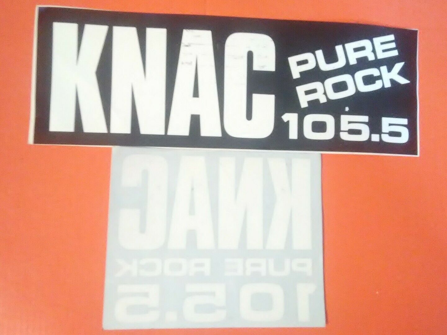KNAC 105.5 Bumper Sticker Lot of 2