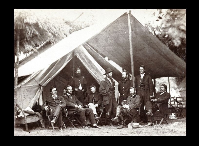 1864 General Ulysses S. Grant Staff PHOTO Civil War Union, City Point Petersburg