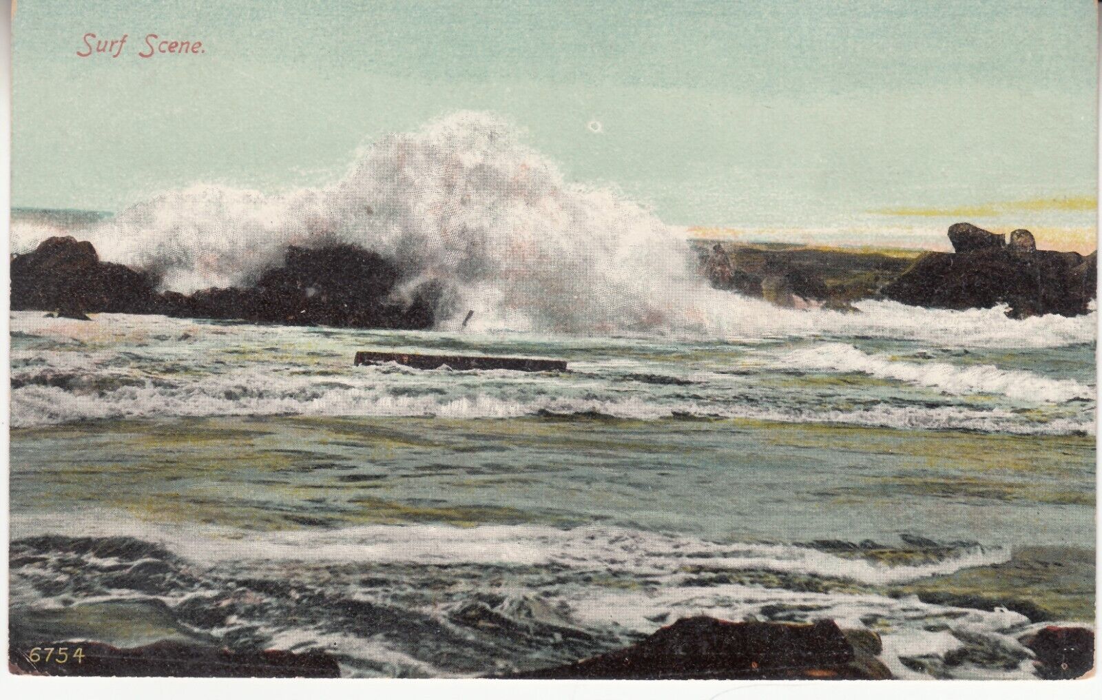 Maine Coast Surf Scene. c1915 ME. Vintage. Paul C. Coeber Co. New York & London