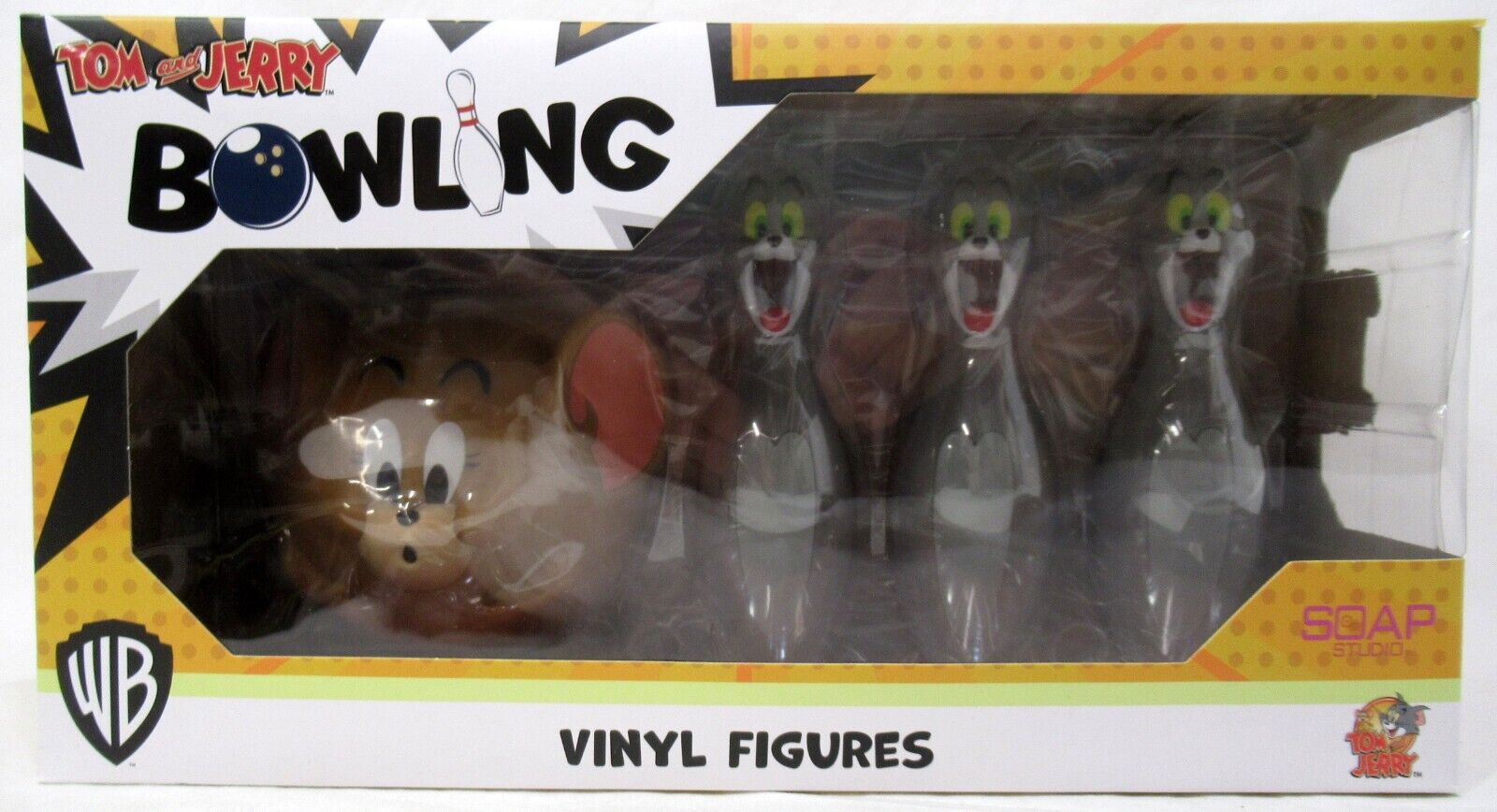 Soap Studio WB Tom and Jerry Bowling Vinyl Figure Set New Sealed