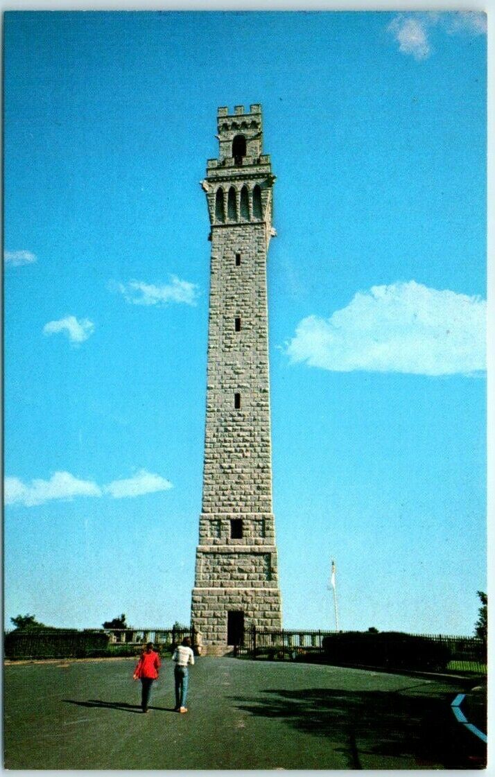 Postcard - The Pilgrim Monument - Provincetown, Cape Cod, Massachusetts