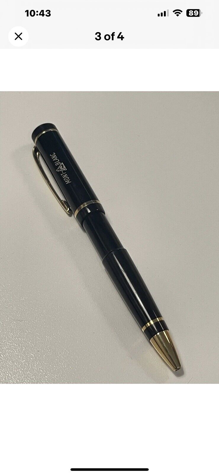MONTBLANC HISTORICAL 100  LIMITED EDITION BARELY USED PRISTINE CONDITION.