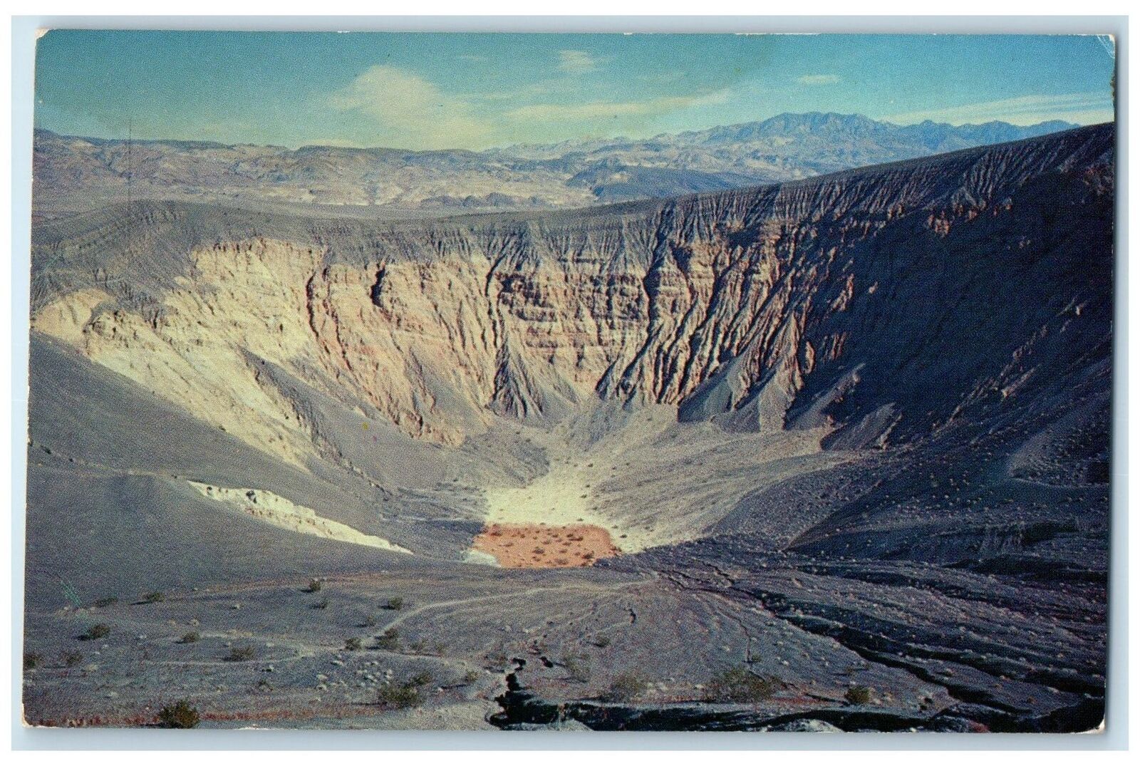 1954 A Colorful Ubehebe Crater Scene Death Valley California CA Posted Postcard