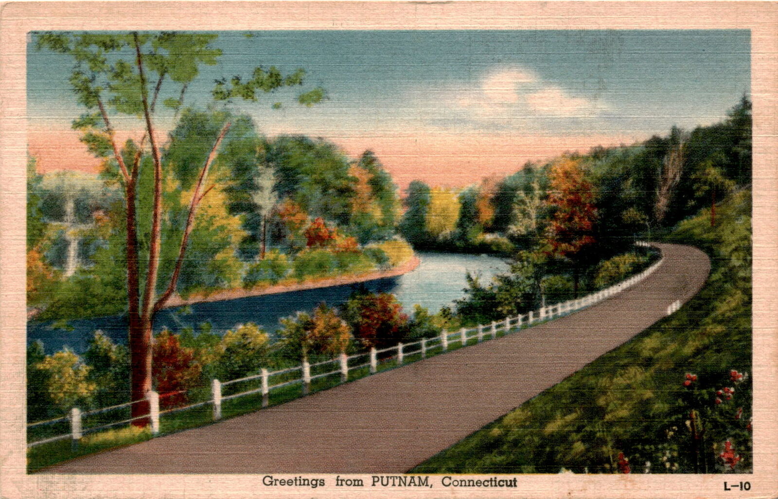 Postcard, Putnam, Connecticut, greetings, Mr. & Mrs. H.n. Heut, Postcard