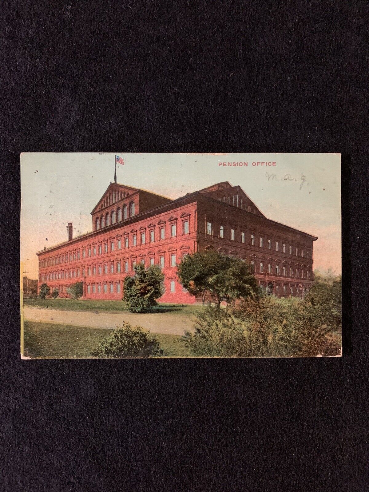 Postcard-X-Pension Office, Washington, D. C.-Divided Back-Posted 1910