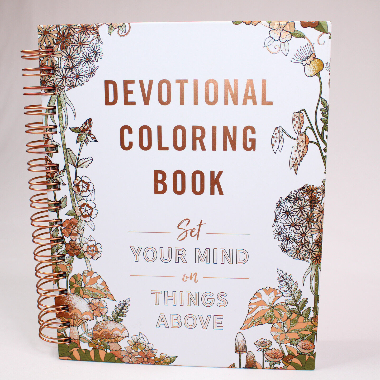 Devotional Coloring Book Bible Verses And Color Pages Set Your Mind On God VG