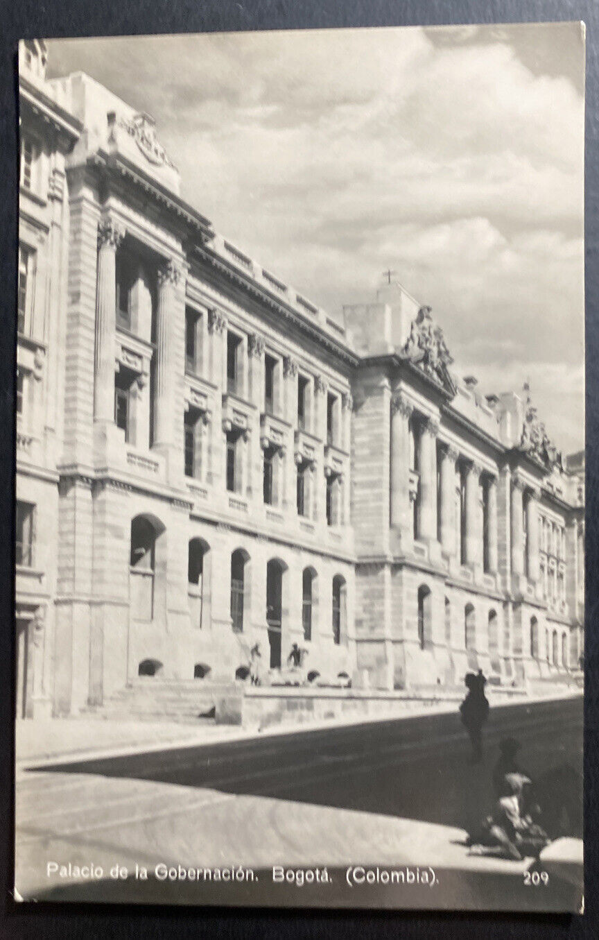 Mint Colombia RPPC Real Picture Postcard Government Palace Bogota