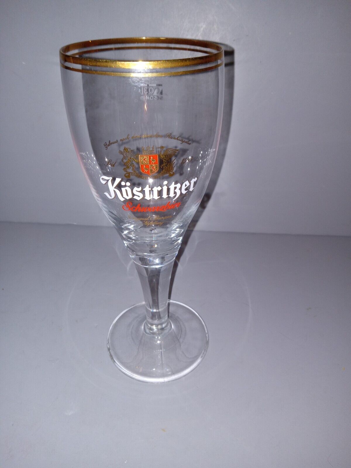 Kostritzer Stemmed Beer Glass .3 Liter Schwarzbier