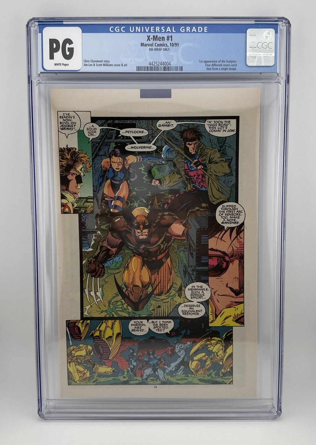 Marvel X-Men #1 (1991) 8th Wrap Comic Graded CGC PG