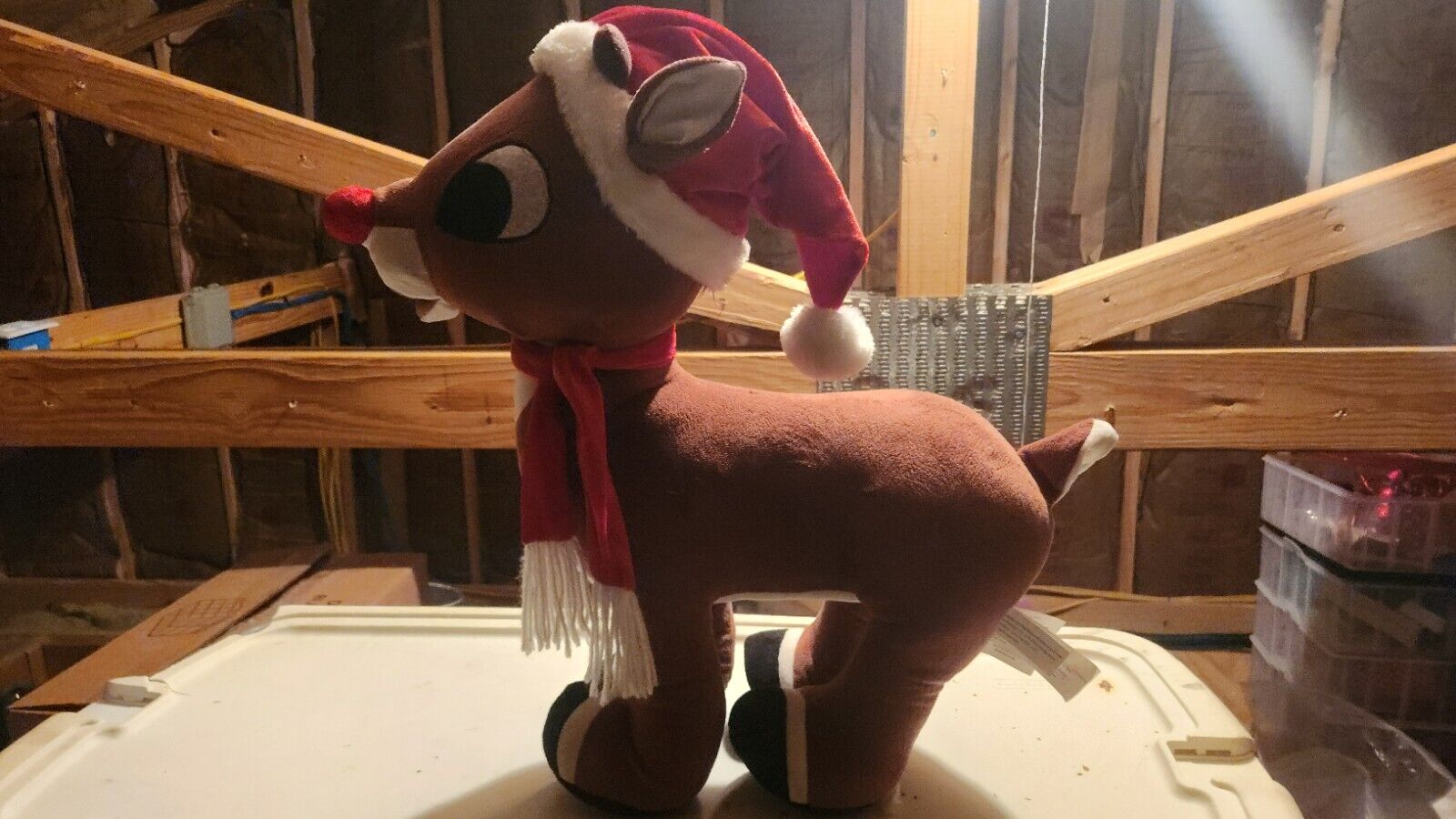 Jumbo Rudolph Red Nose Reindeer Standing Plush Stuffed Animal 24\