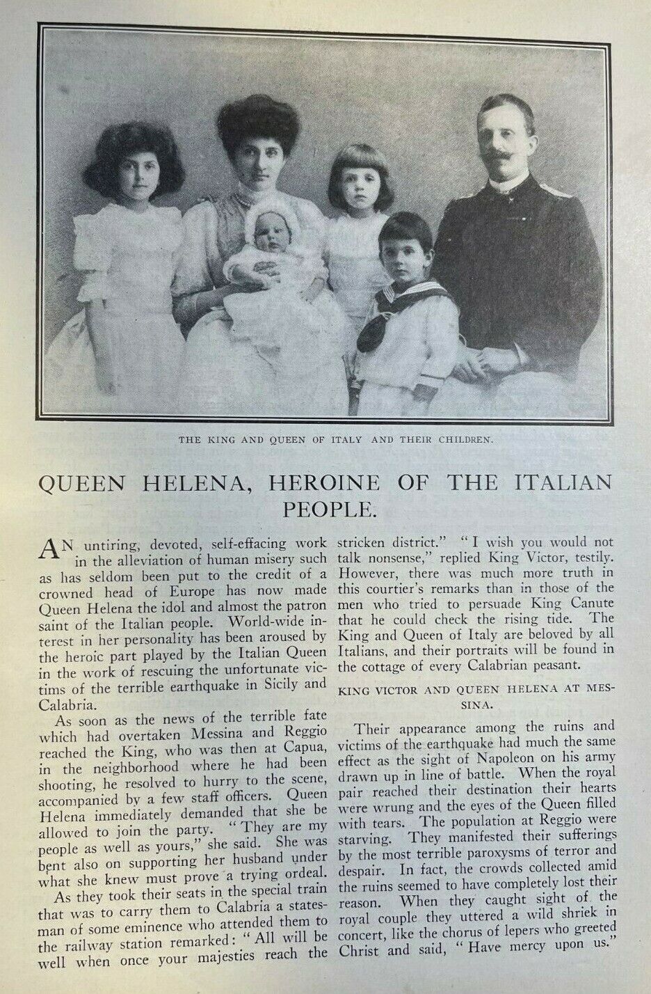 1909 Queen Helena of Italy