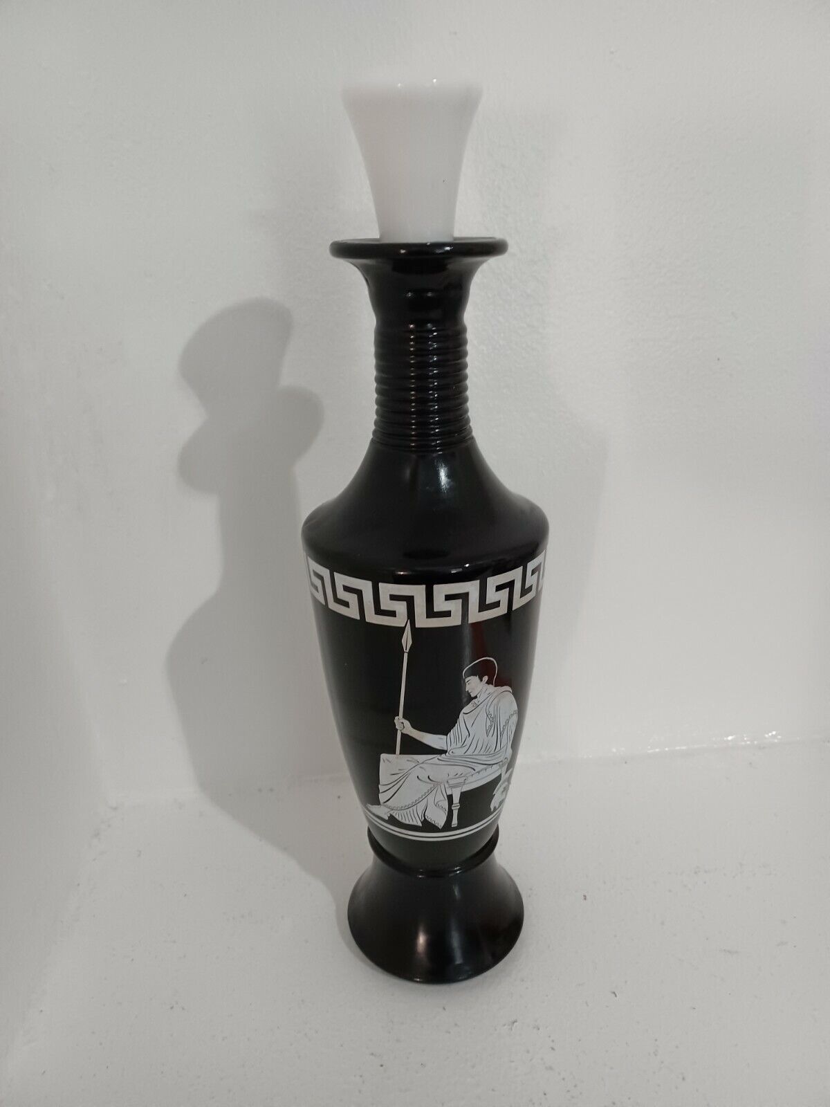  Jim Beam Roman Design Liquor Bottle Decanter Black & White  D-334 119 58. Gift 