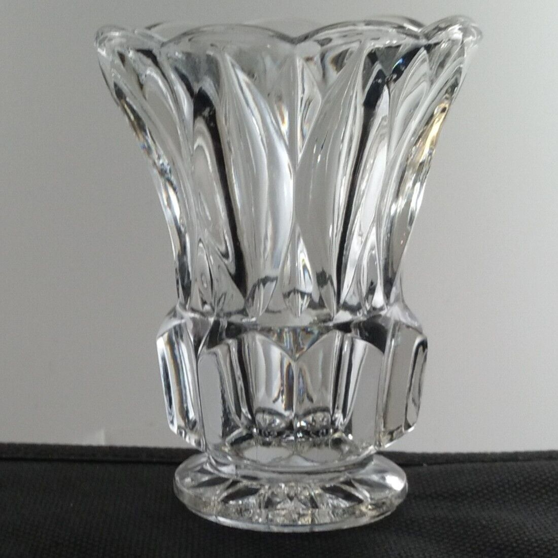 Clear Glass 3 Inch Footed Bud Vase Toothpick Or Cocktail Pick Holder