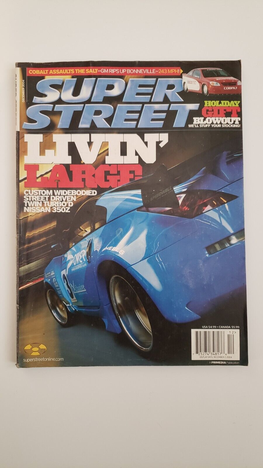 Super Street Magazine - RARE Vintage, December 2004 Twin Turbo Nissan 350Z 