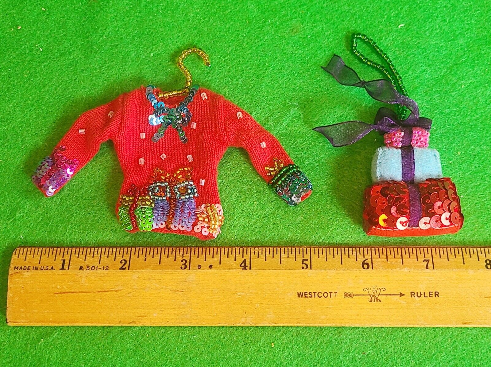 Michael Simon 2 /Set Sweater & Gifts Ornaments NWOT RARE Collectable VALUE
