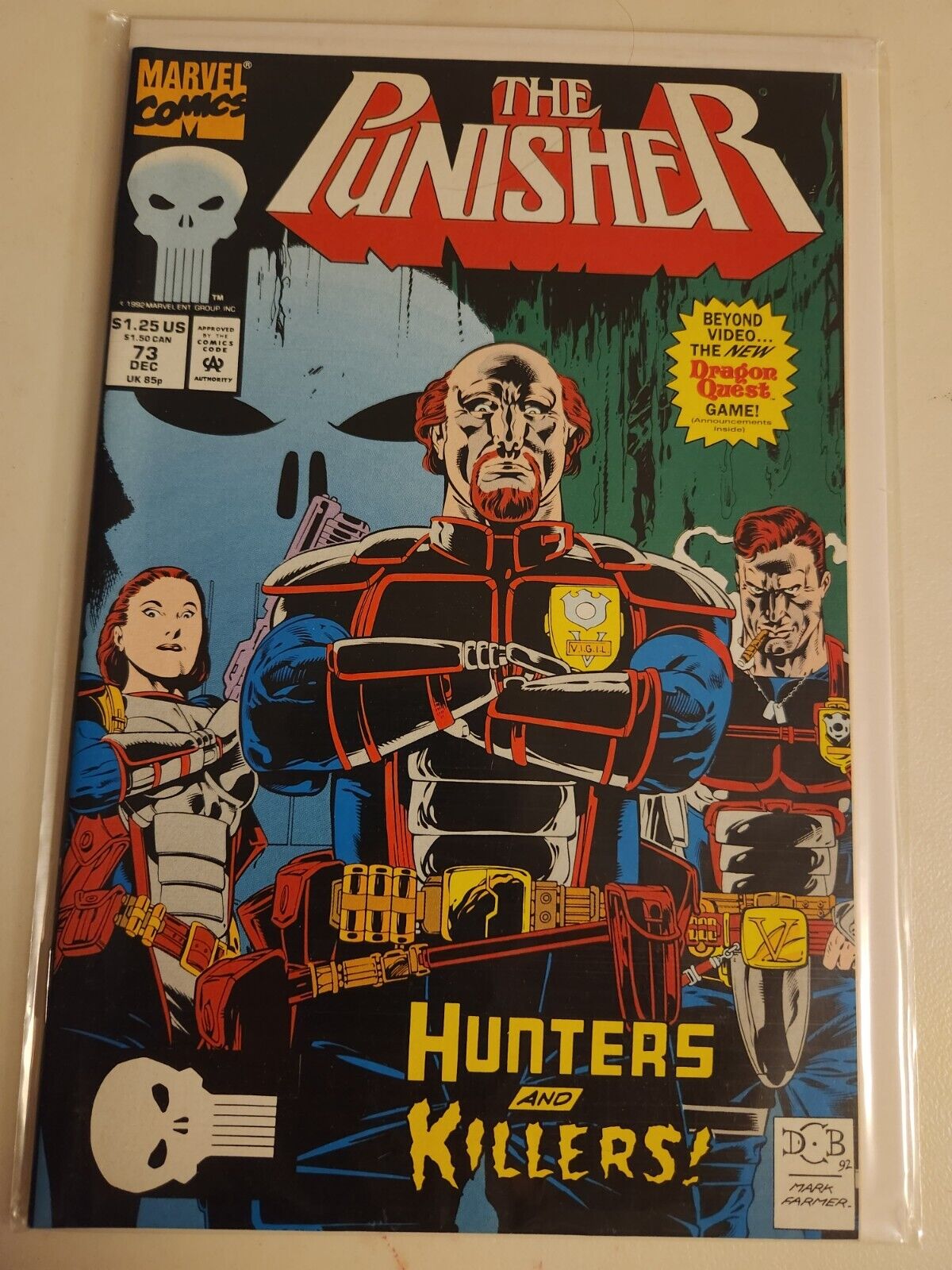 The Punisher #73 1992 MARVEL COMIC BOOK 9.2-94 AVG V23-47