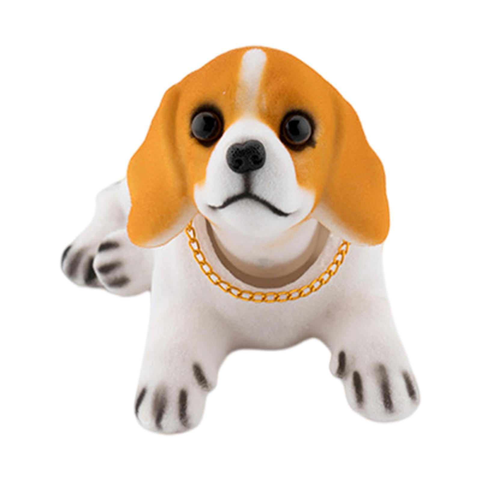 Resin Shaking Head Dog Desktop Ornament Car Dashboard Nodding Dog Decor