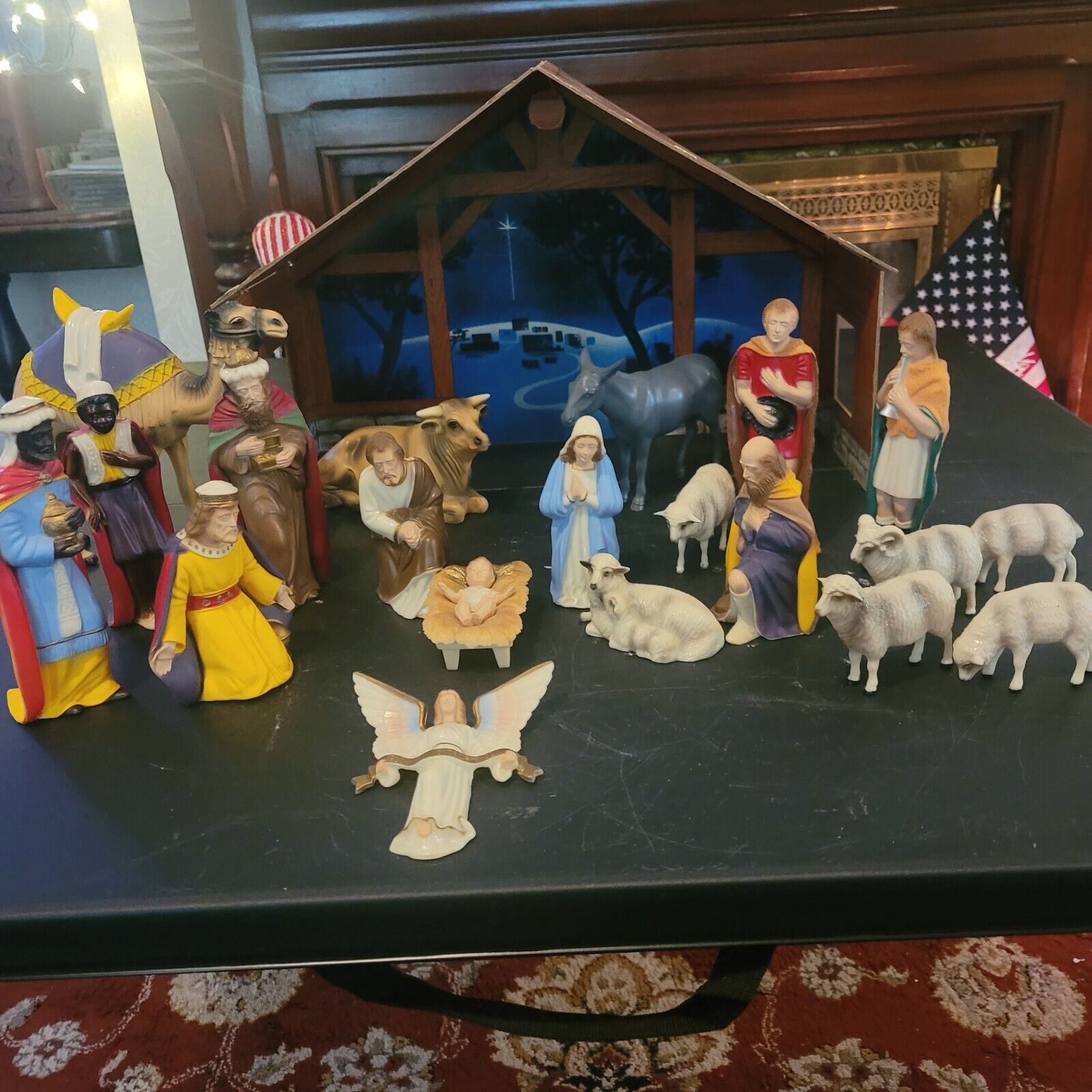 Vintage Hartland Nativity Set 1950s 