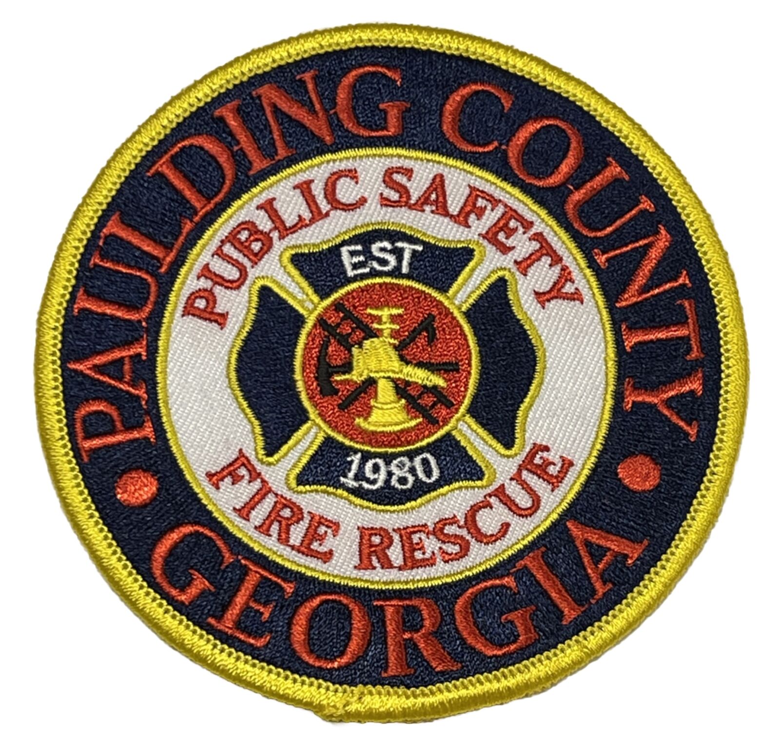 Paulding County Georgia Patch Public Safety Fire Rescue Embroidered Badge Ga.