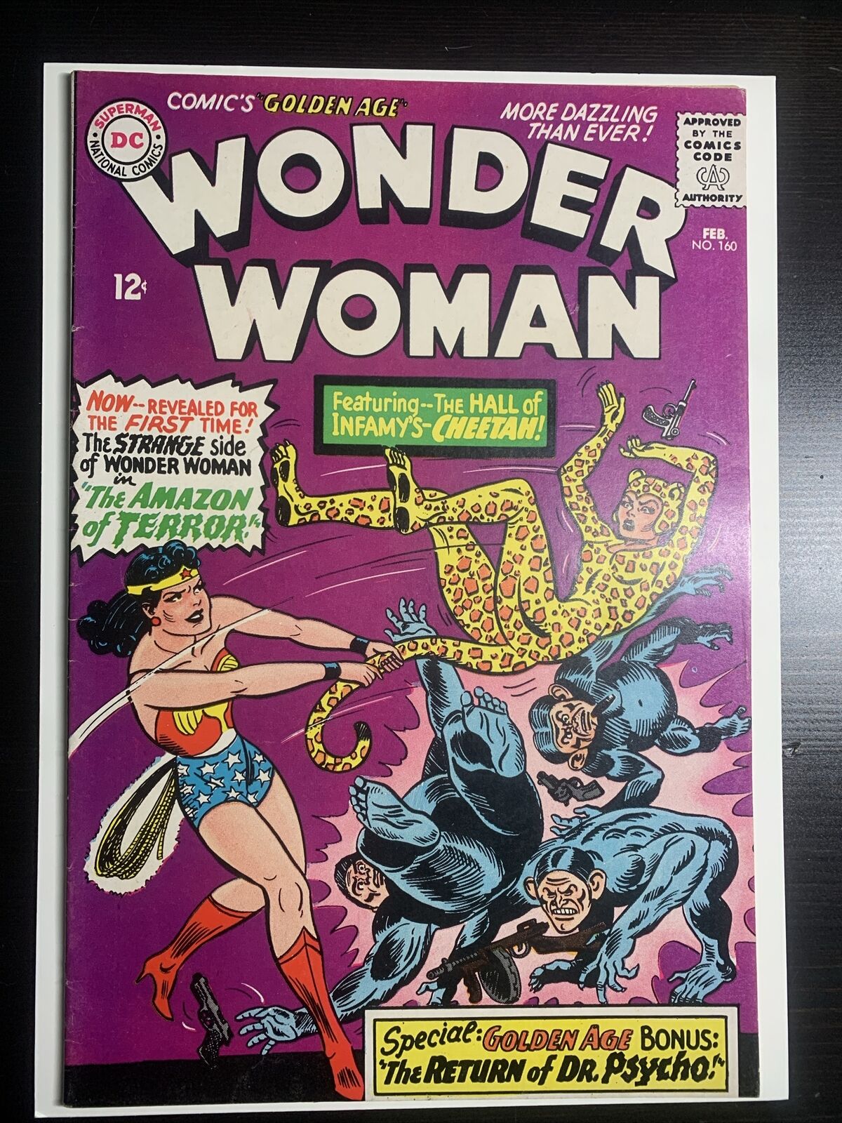 Wonder Woman #160 FN/VF DC 1966 1st Silver Age Cheetah | Combined Shipping Avail