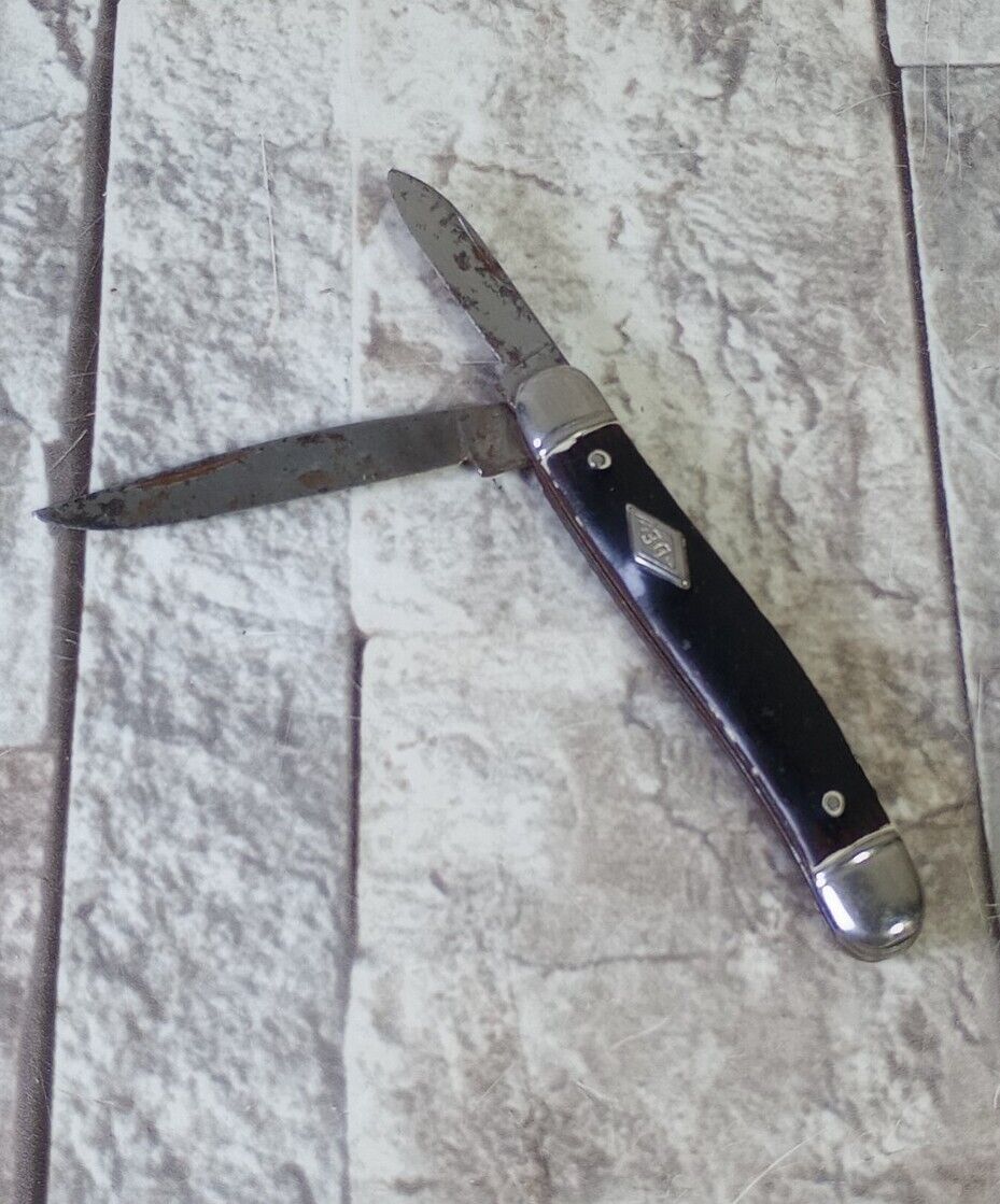 Imperial Vintage USA Diamond Edge 854DE Folding Pocket Knife 2 Blade