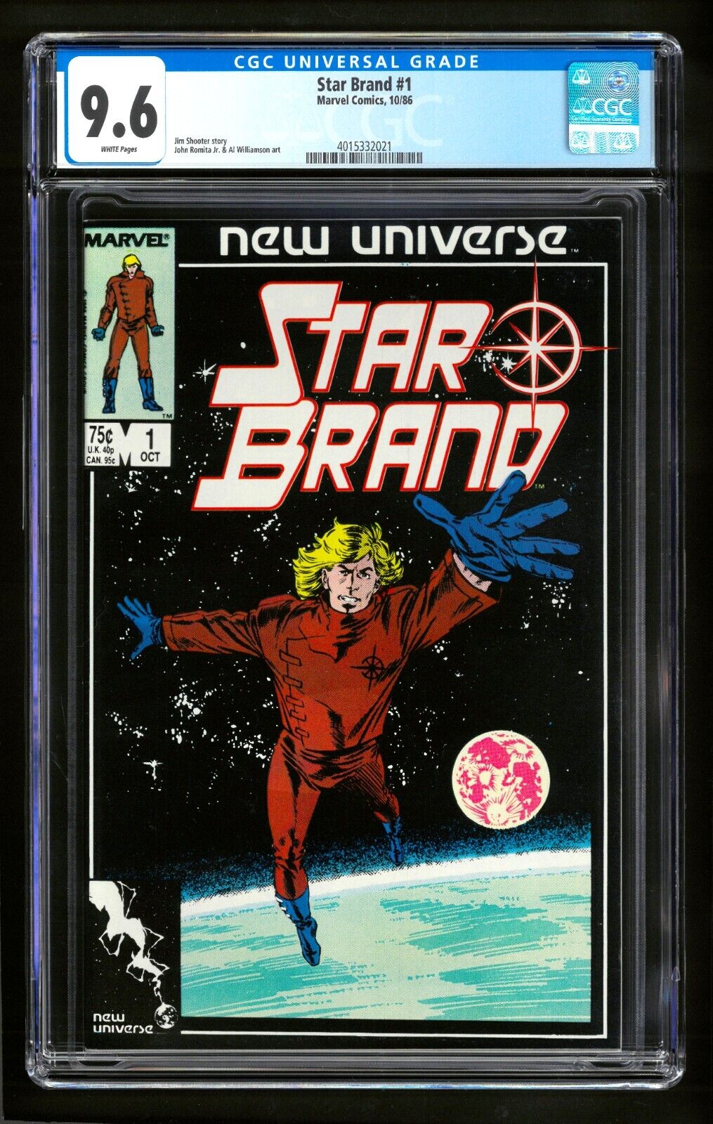 Star Brand #1 CGC 9.6 NM+ WHITE Marvel 1986 Key 1st app, Romita Jr. / Williamson