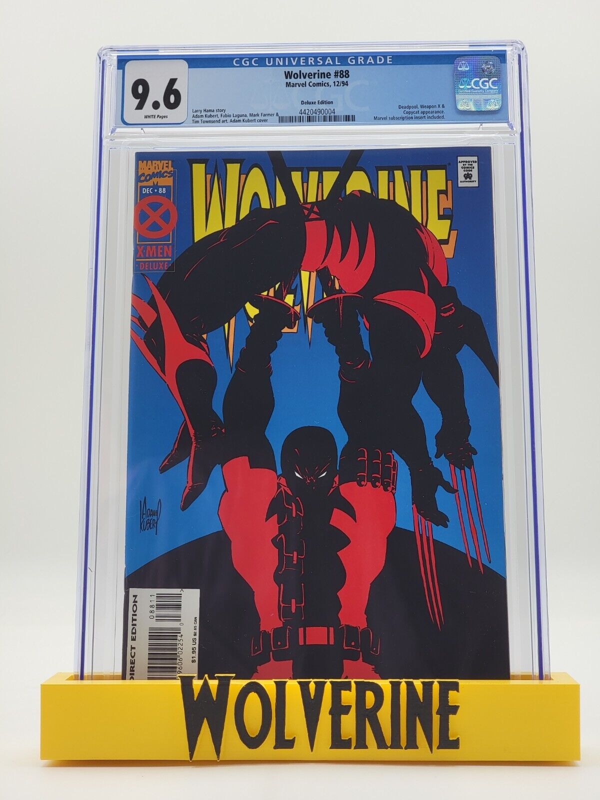 Wolverine #88 Comic Book 1994 CGC 9.6 Deadpool Weapon X and Copycat App Marvel