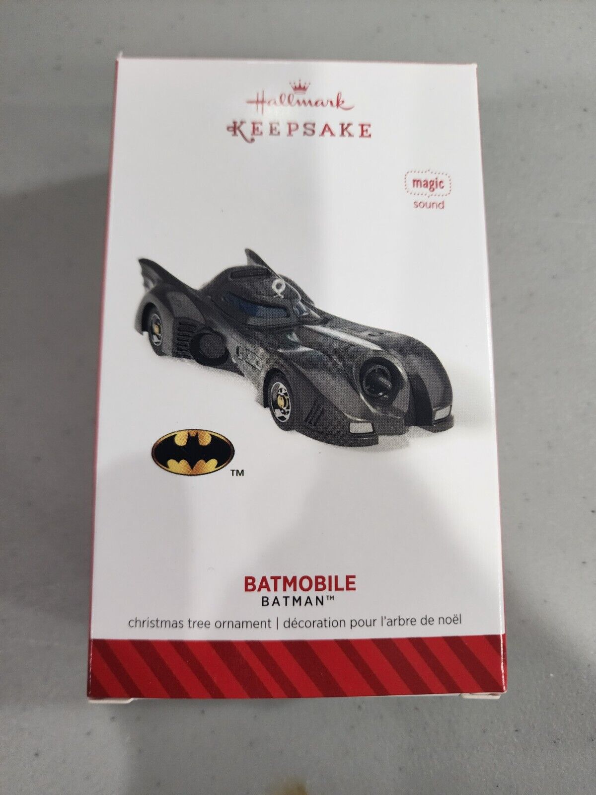 DC Comics: Hallmark Keepsake Batman Batmobile Magic Sound Ornament 2014
