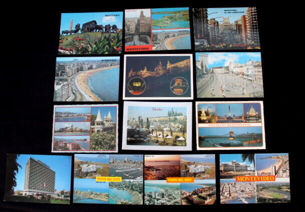 30 Vtg BUENOS AIRES Argentina Post Cards Collect Craft Art Decoupage Repurpose