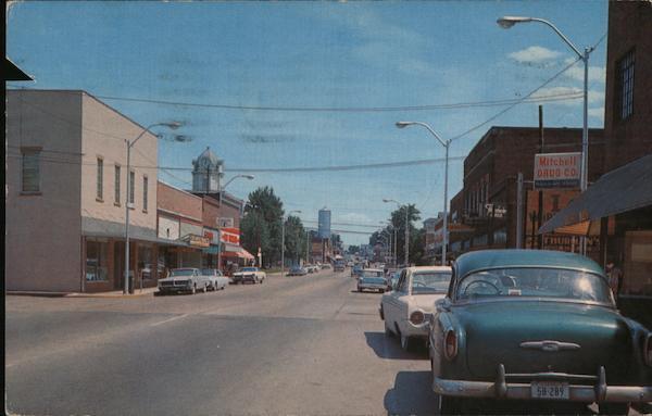 1968 Crossville,TN Main Street Cumberland County Tennessee H.S. Crocker Co.