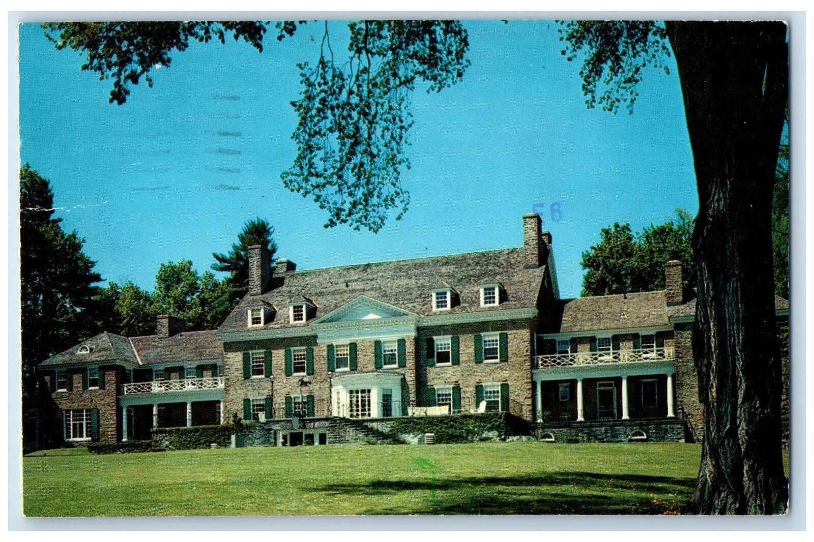 1971 East View Fenimore House Musuem Cooperstown New York NY Vintage Postcard