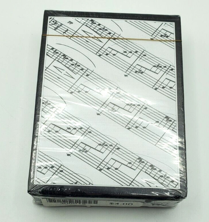 Vintage New Cards Music Notes Factory Sealed