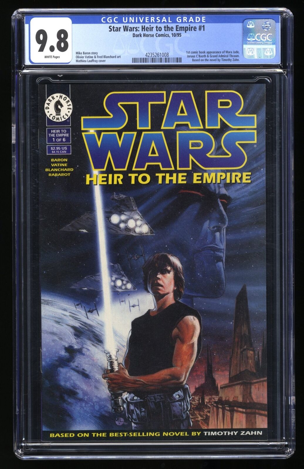 Star Wars: Heir to the Empire (1995) #1 CGC NM/M 9.8 1st Mara Jade 1st Thrawn