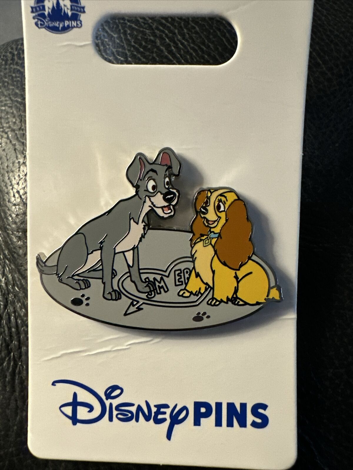 2024 Disney Parks Lady & The Tramp Wet Cement OE Pin