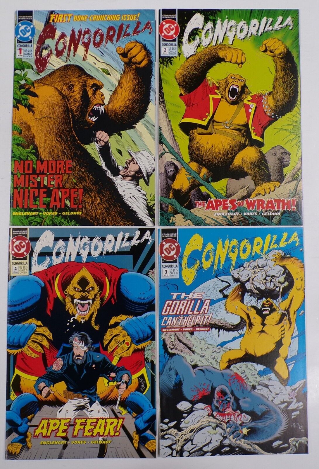 Congorilla COMPLETE DC mini-series 1-4 (1992) - very nice