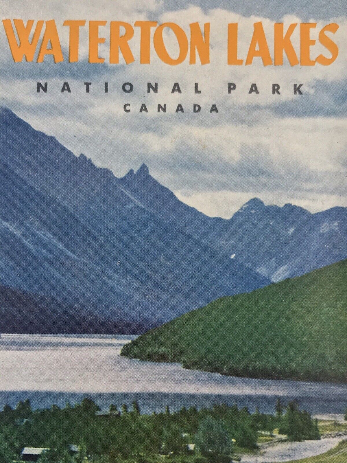 Waterton Lakes National Park Vintage Travel Brochure 1950s