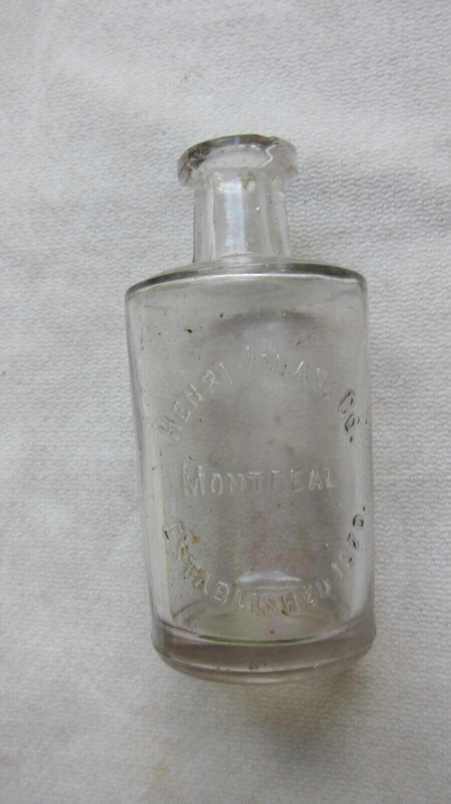 Antique Henri Jonas & Company Bottle Montreal GC