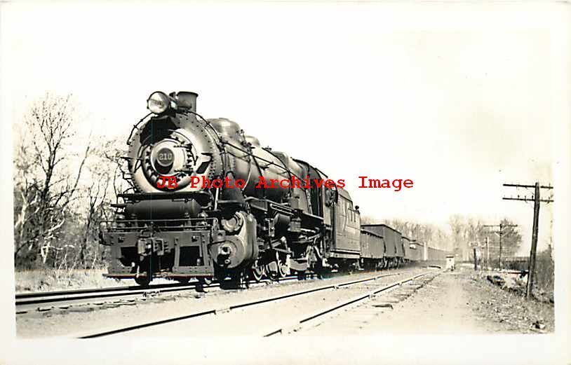 Unknown Railroad, RPPC, Train Locomotive Engine No 210, Photo