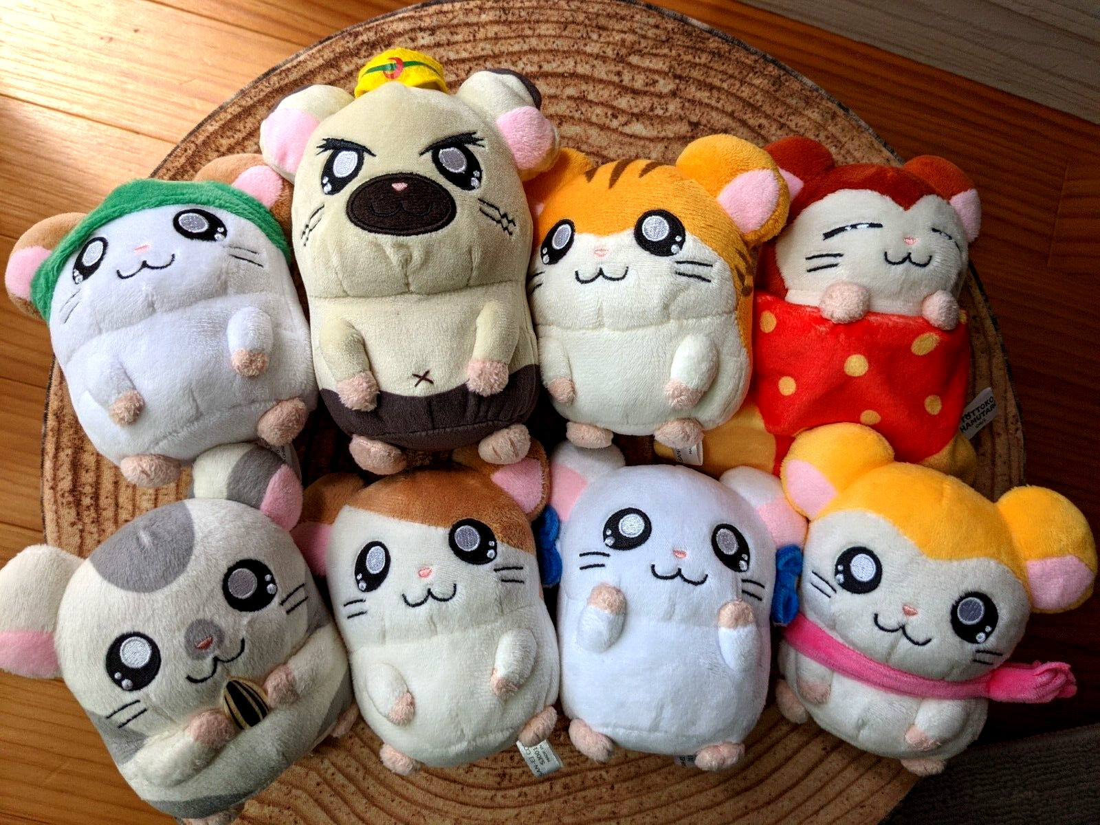Tottoko Hamtaro Hamutaro Plush Stuffed Plush toy set of 8