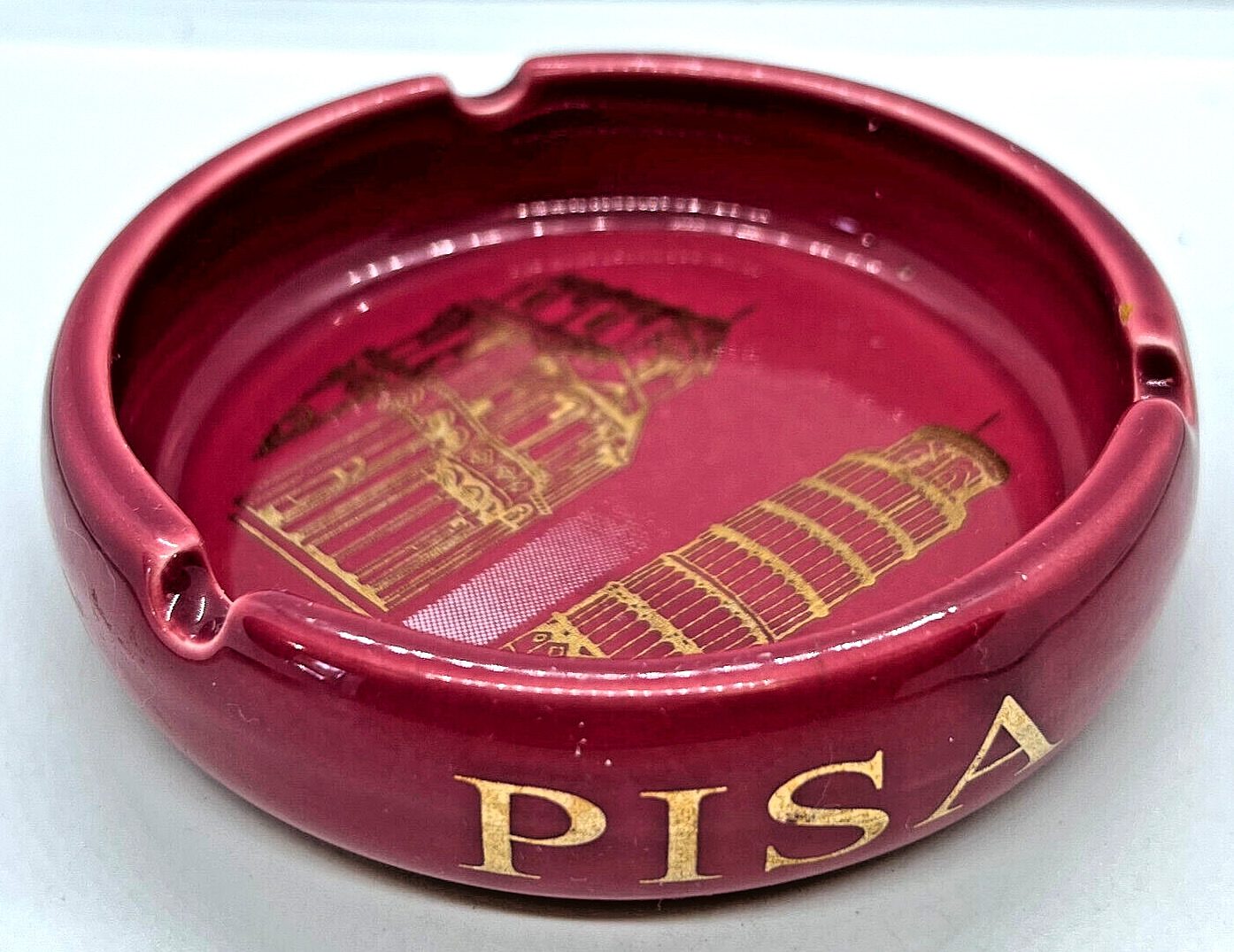 Vintage Ashtray Pisa Soviet Ussr Russian Art Rare Retro Ceramics Original Unique