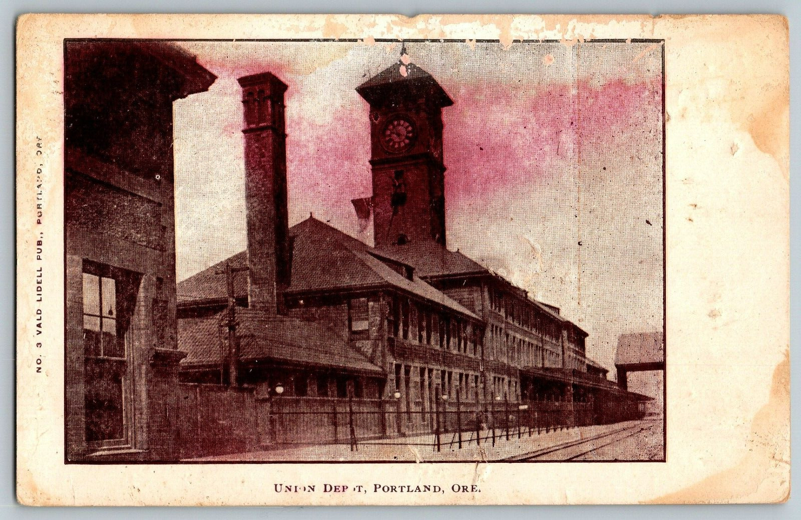 Portland, Oregon - Union Depot - Vintage Postcard - Unposted